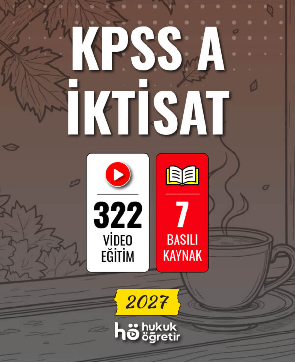 KPSS A İktisat Video Eğitim + Kitap Seti