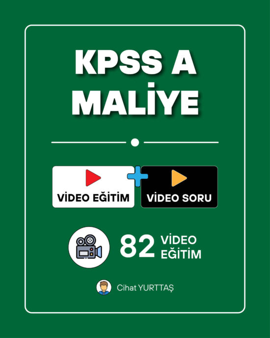 Maliye Video Eğitim + Video Soru