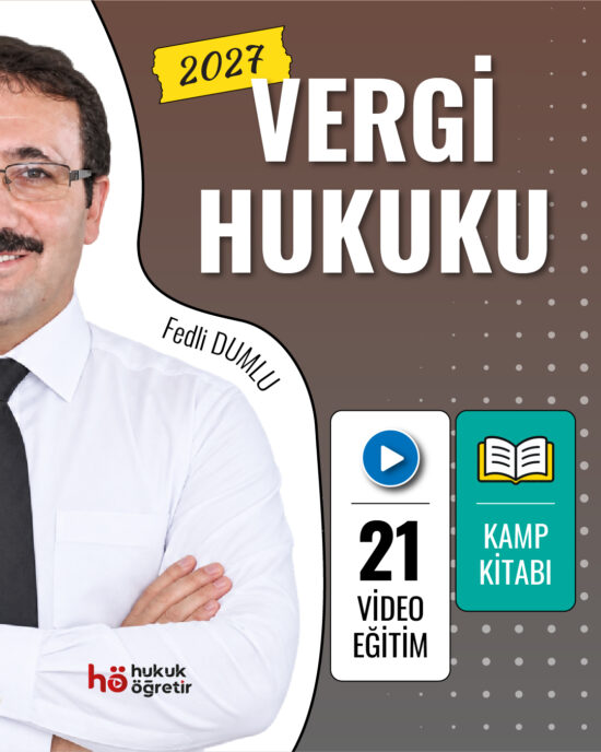 Vergi Hukuku Video Eğitim + Konu ve Soru Kitapları Seti