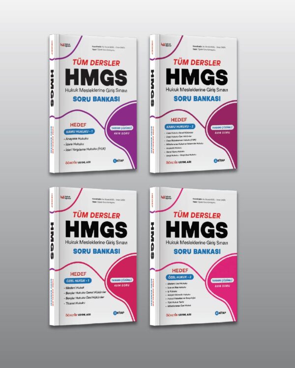HMGS | 4 CİLT TÜM DERSLER SORU BANKASI Paketi