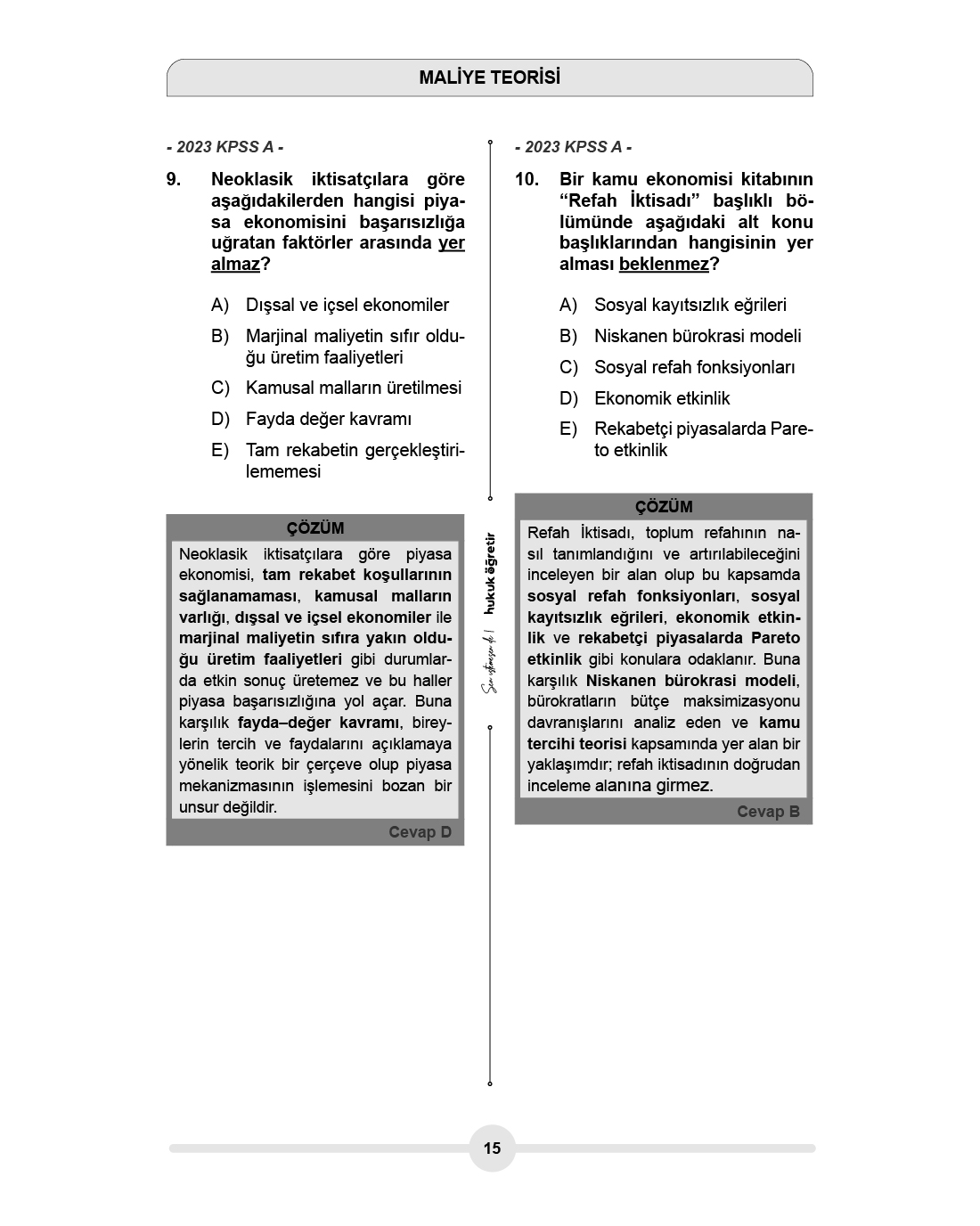 KPSS A Maliye | Çıkmış Soru Bankası - Görsel 3