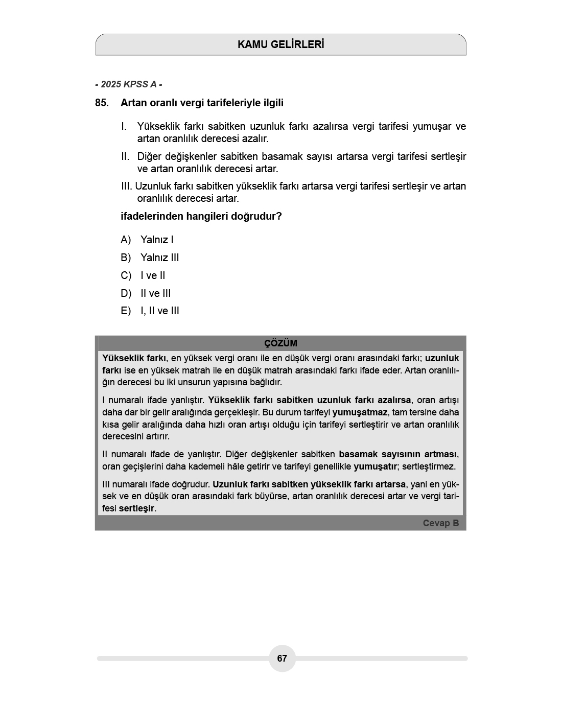 KPSS A Maliye | Çıkmış Soru Bankası - Görsel 4
