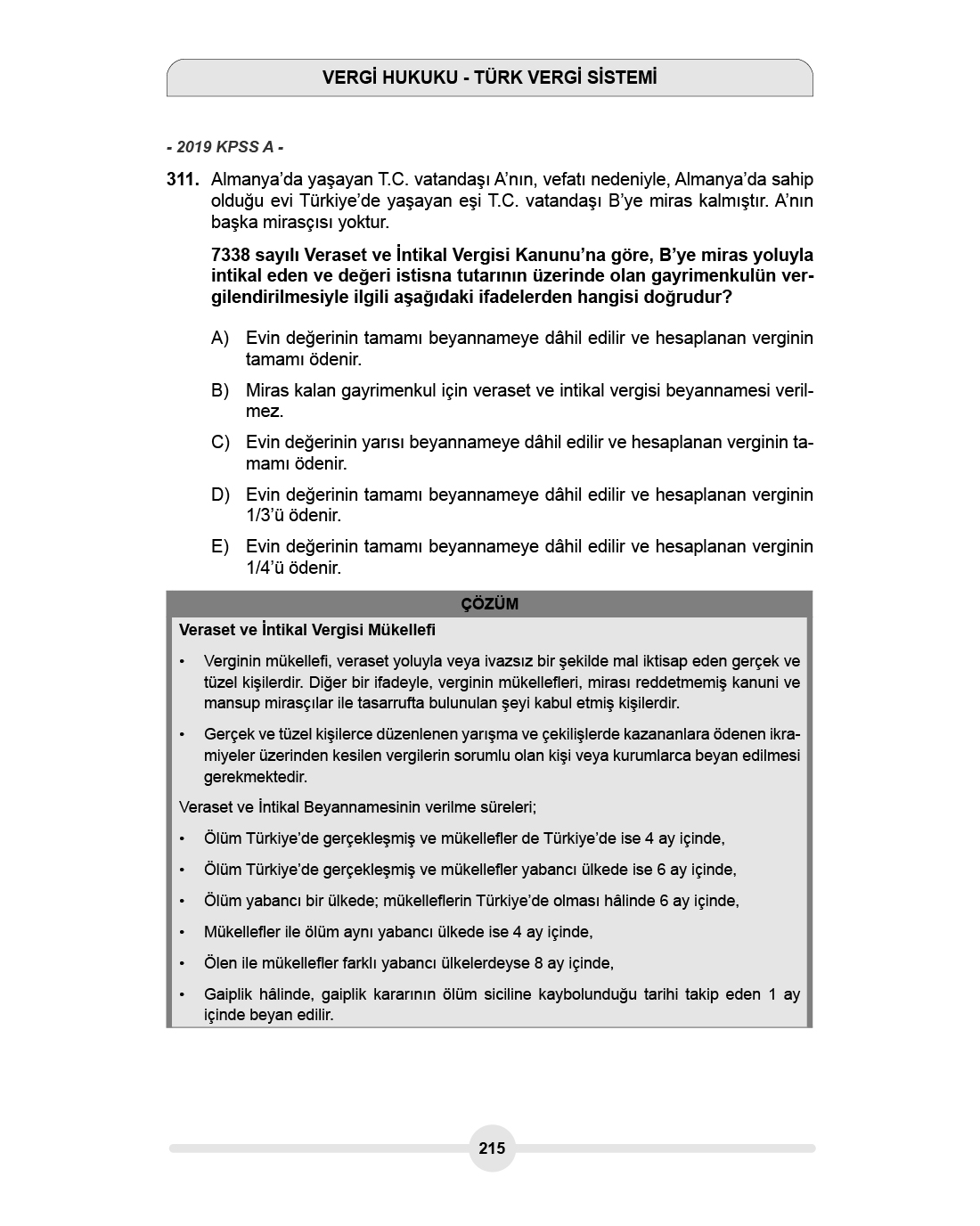 KPSS A Maliye | Çıkmış Soru Bankası - Görsel 6