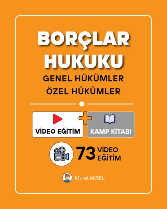Borçlar Hukuku - Video Eğitim + Kitap Seti