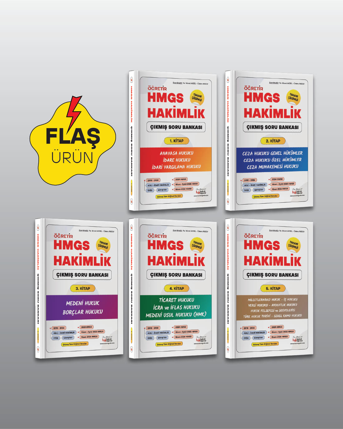 HMGS – Hakimlik (5 Cilt) Çıkmış Soru Paketi