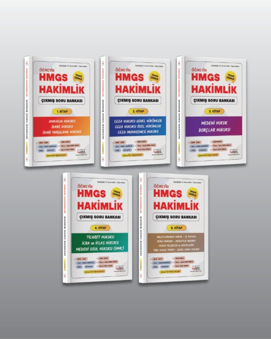 HMGS – Hakimlik (5 Cilt) Çıkmış Soru Seti