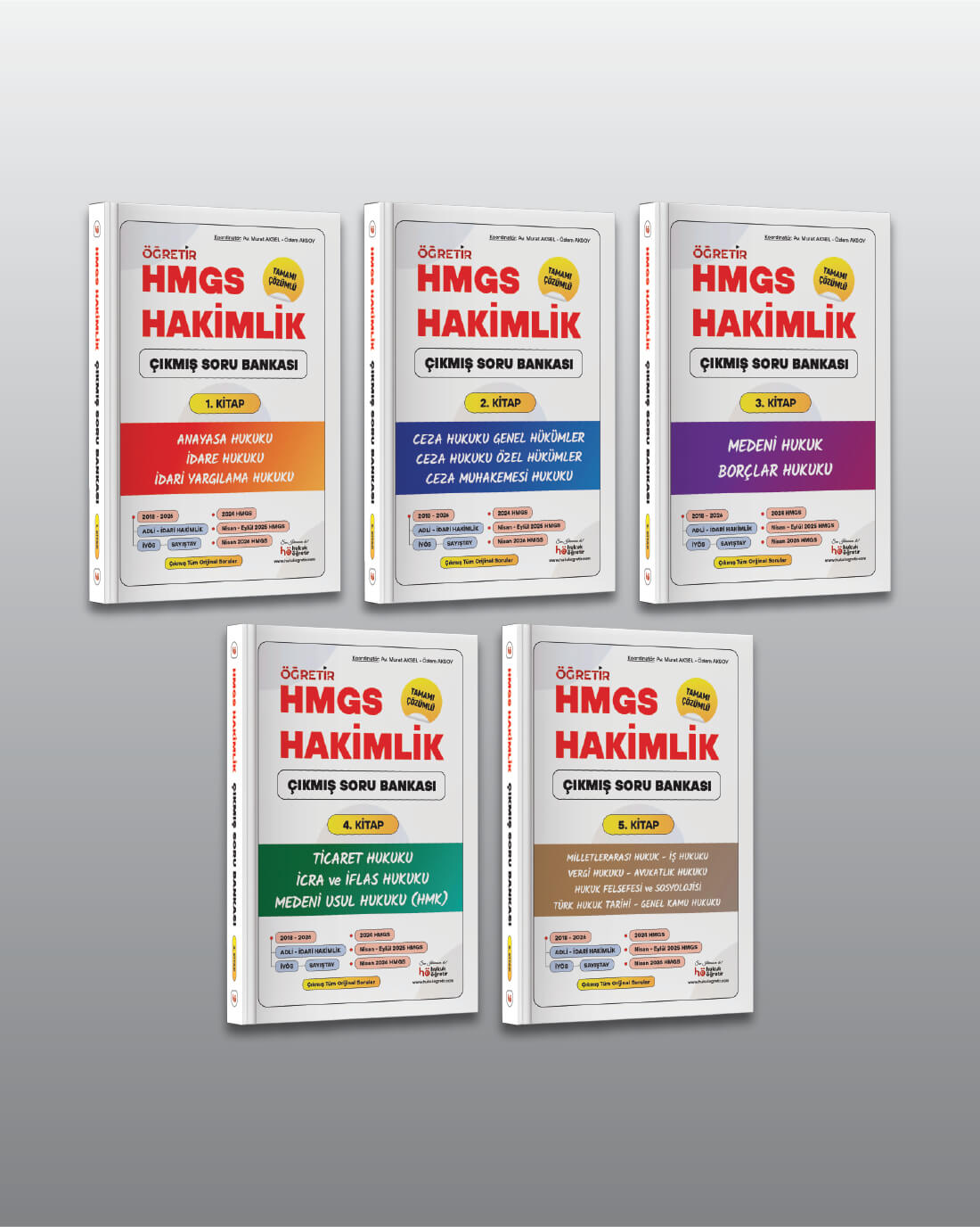 HMGS – Hakimlik (5 Cilt) Çıkmış Soru Seti