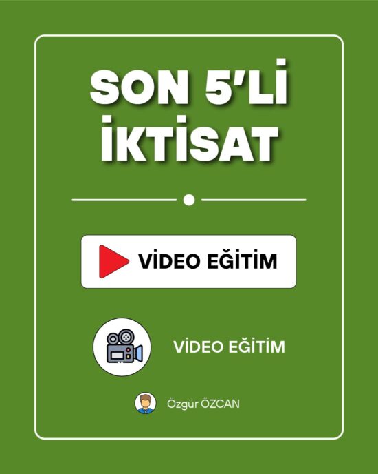 İktisat Son 5'li - Video Eğitim