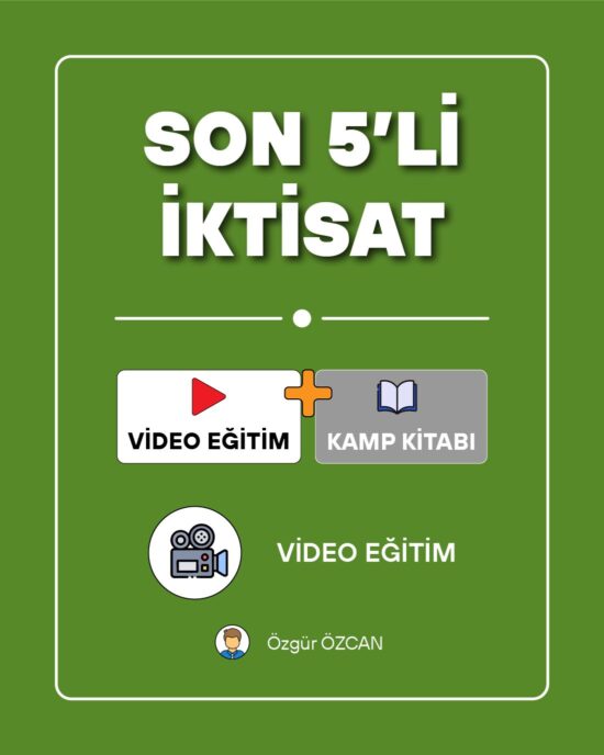 İktisat Son 5'li - Video Eğitim + Kitap