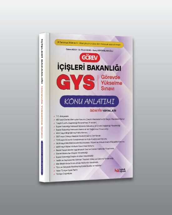 İçişleri GYS – ŞEF & VHKİ – Konu Anlatım Kitabı