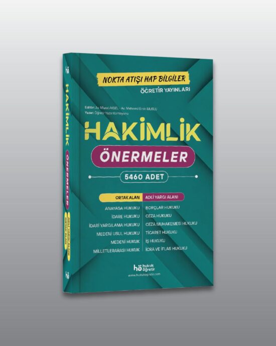 Hakimlik Önermeler - 5460 Adet Önerme