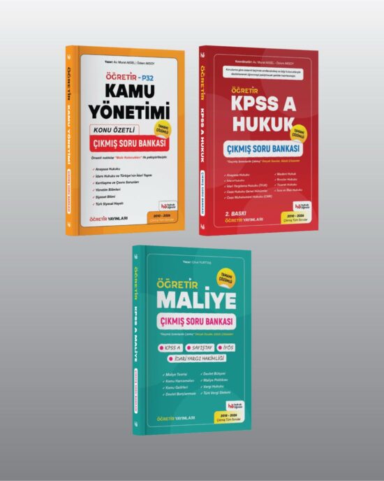 Süper 3'lü Çıkmış Soru - Kamu Yönetimi - Maliye - KPSS A Hukuk