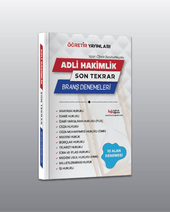 Adli Hakimlik - Branş Denemeler Seti - Ön Satışta
