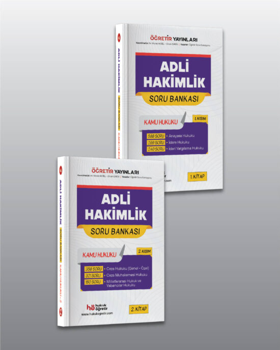 Adli Hakimlik Kamu Hukuku Soru Bankası 2’li Set - Detay Çözümlü 1956 Soru - Güncel Baskı