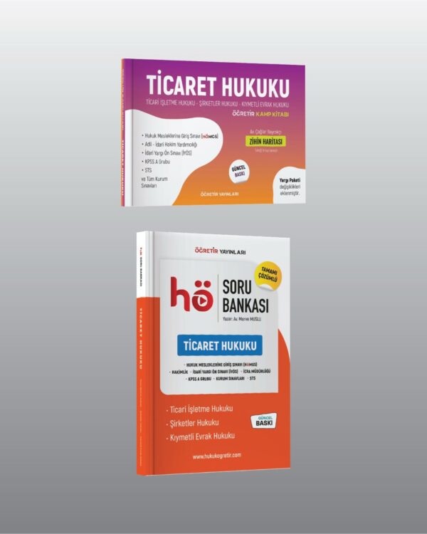 Ticaret Hukuku Kamp Kitabı – Ticaret Hukuku Soru Bankası Seti